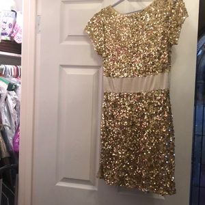 Gold dress